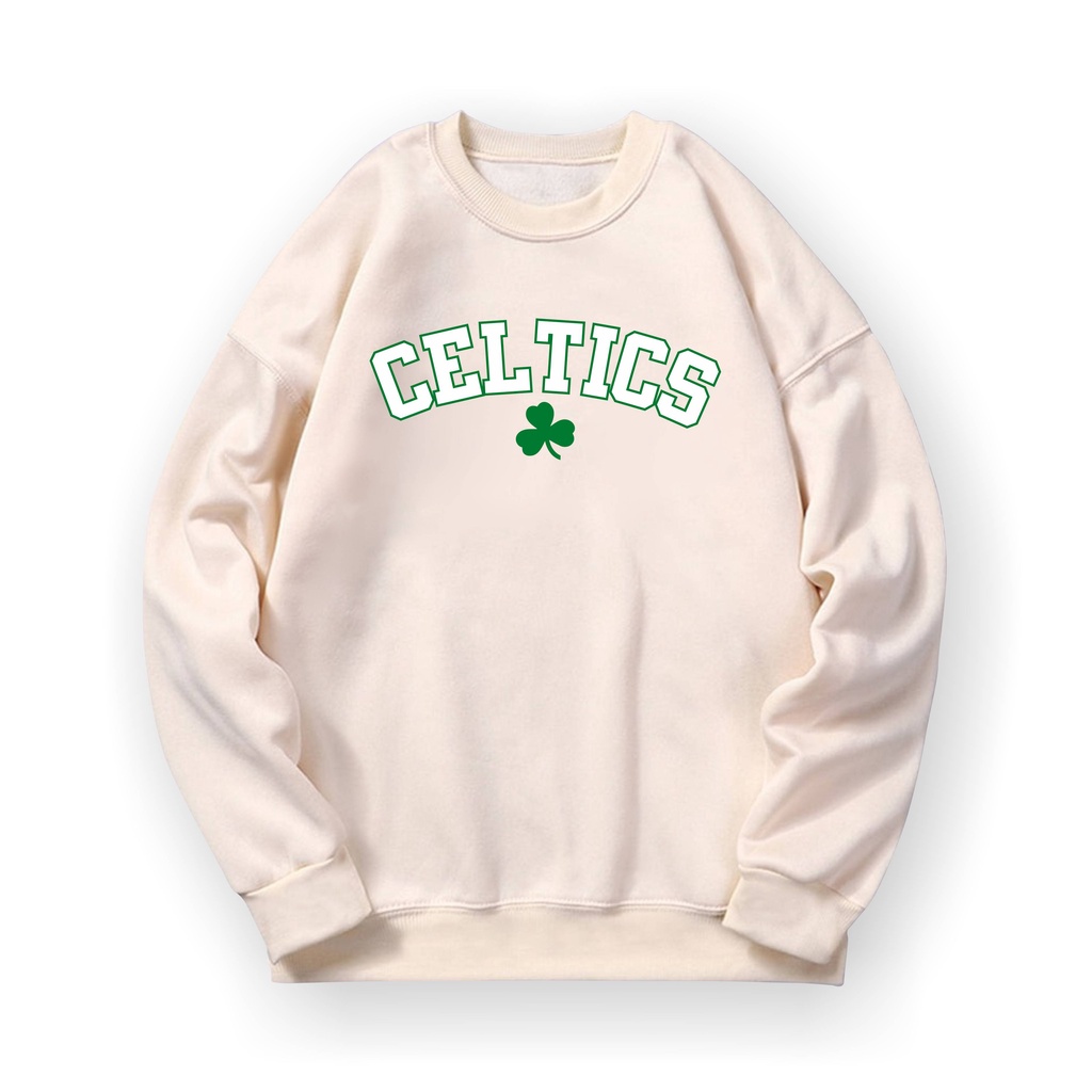 CELTICS Basic Sweater II CELTICS Sweater Crewneck II Sweatshirt SIZE M - XL ( Pria &amp; Wanita / Anak &amp; Dewasa )