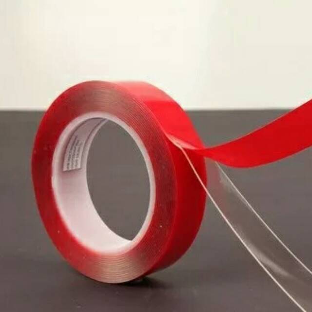 

Doubletape 10 Mm Transparan Bening Gel Dua Sisi Doble Tape Perekat Selotip Ganda Mobil