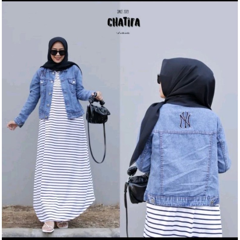jaket levis plus gamis