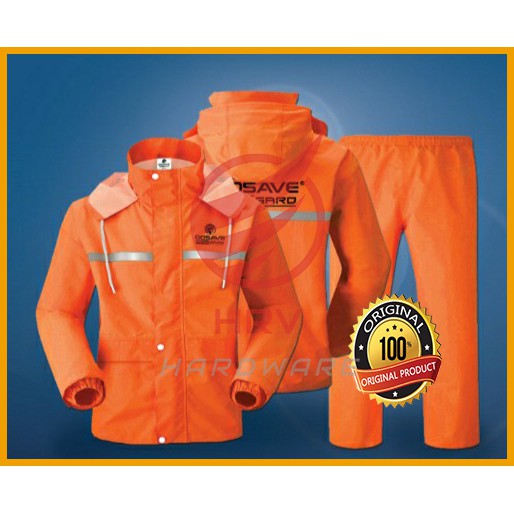 Jas Hujan RAINGARD Industrial Safety Raincoat Setelan Baju Celana Motor Tebal dan Modis