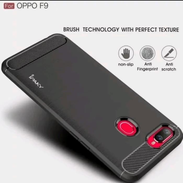 Promo Silicon Case Carbon Soft case OPPO F9 / F9 PRO / OPPO A7 Kondom