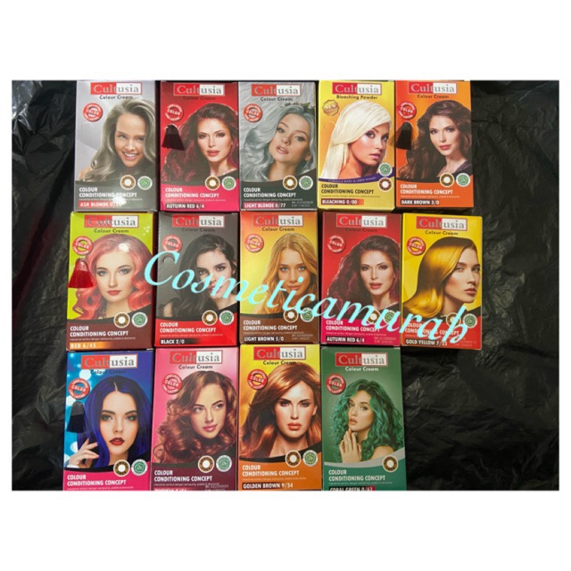 TERLENGKAP VARIANT - CULTUSIA HAIR COLOUR - CAT RAMBUT CULTUSIA / HAIR COLOUR CULTUSIA - HAIR COLOR