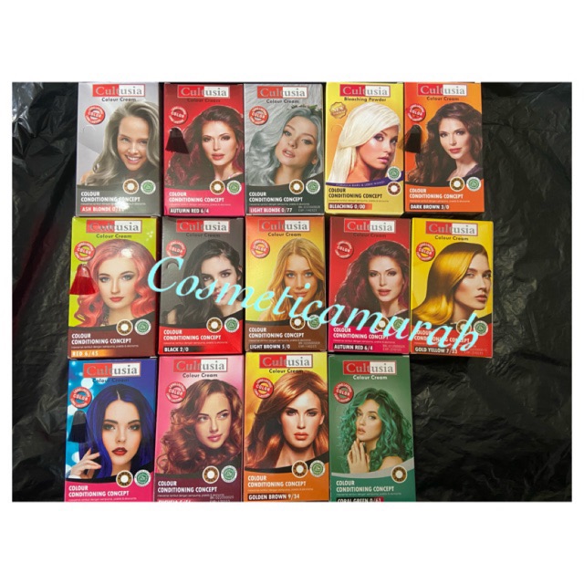 TERLENGKAP VARIANT - CULTUSIA HAIR COLOUR - CAT RAMBUT CULTUSIA / HAIR COLOUR CULTUSIA - HAIR COLOR