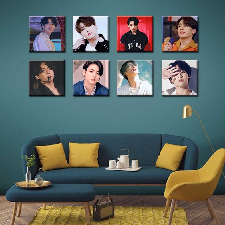 [DECOR] JUNGKOOK-BTS poster tempelan Pajangan hiasan dinding kayu