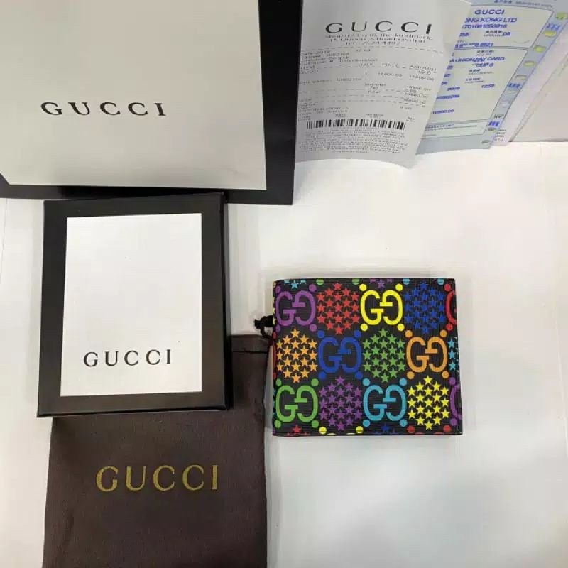 Dompet Lipat Gucci GG Psychedelic Grade Ori