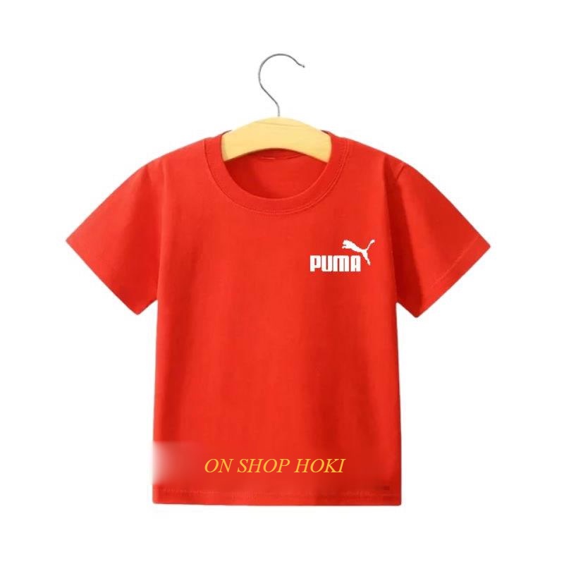 Kaos Anak PUM4 Usia 2-16th Unisex Cowok/Cewek Kaos Oblong Anak Pakaian Anak