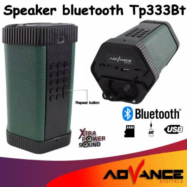 Speaker Advance TP-333 AUX Bluetooth Mp3 USB FM Radio