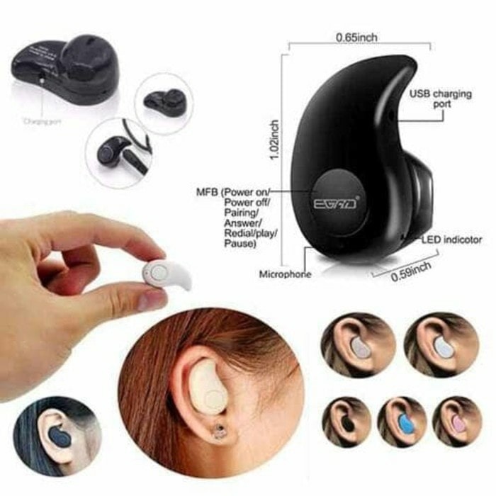 Trend-Headset Bluetooth Mini S530/M5 Handsfree Wireless Model Keong With Mic Bisa Telepon Suara Jernih