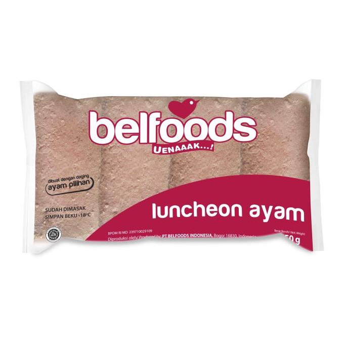 

Belfoods Luncheon Ayam 450 Gram Corned Kornet