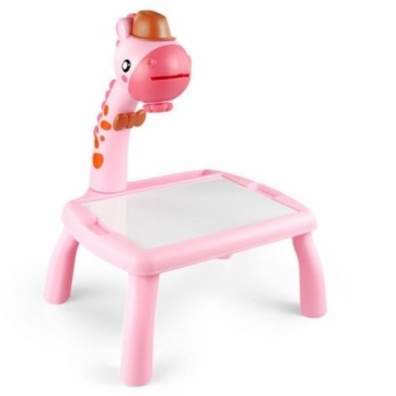 

Meja Proyektor Anak / Meja Gambar Edukasi Montessori - giraffe pink Limited