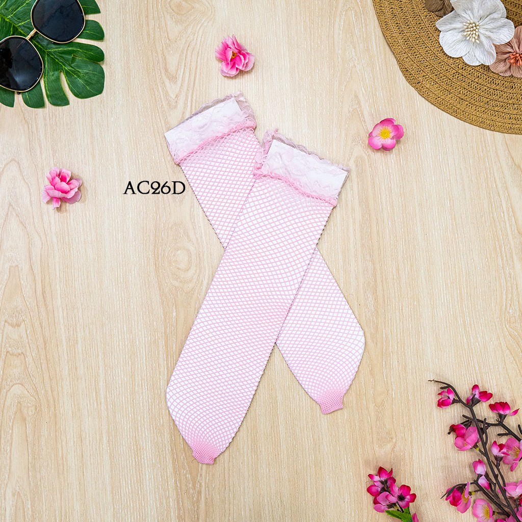 [BISA COD] STOCKING WANITA + SABUK PAHA LACE GARTER BELT SEXY PINK AC26D