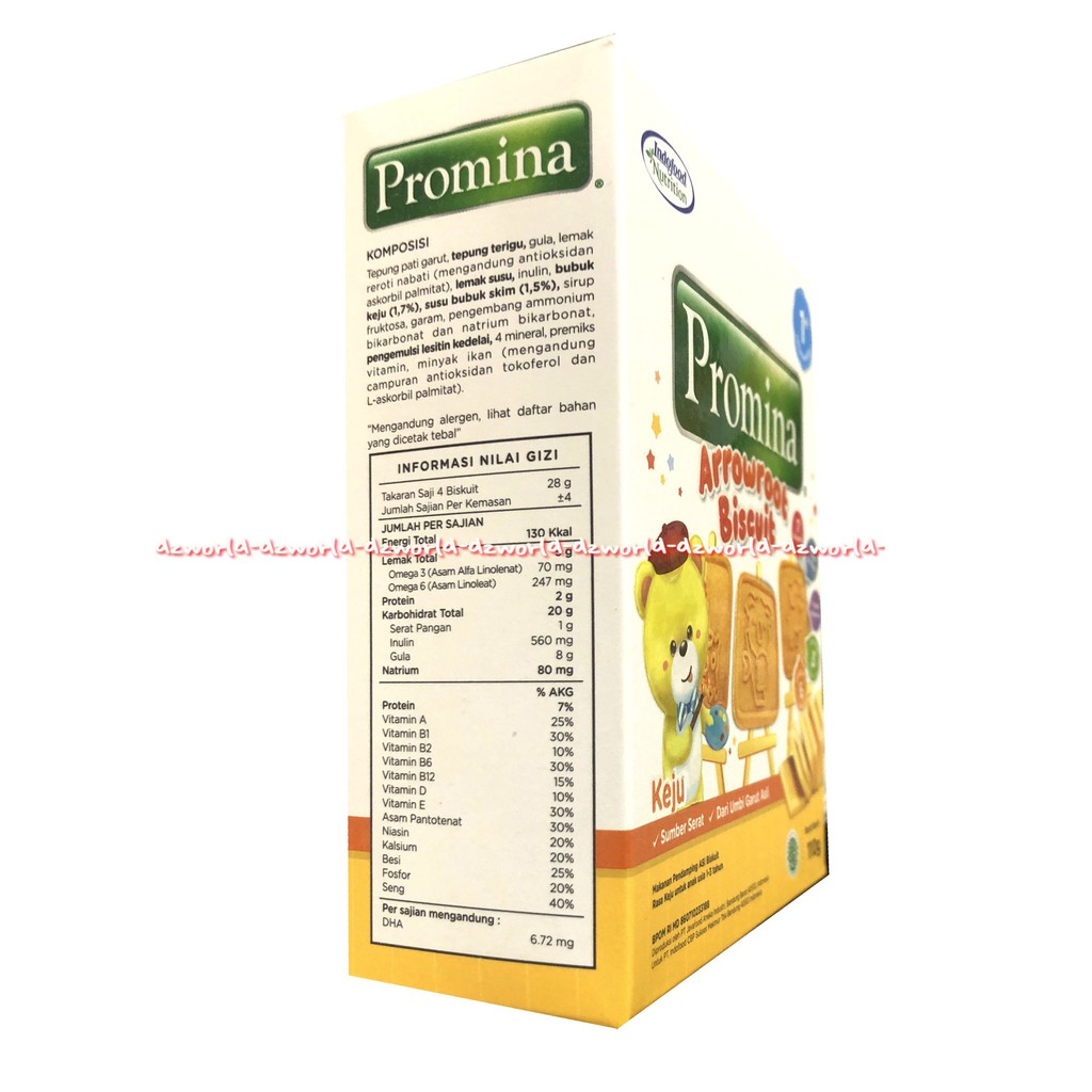 Promina Arrowroot Biscuit Keju Cemilan Snack Bayi 110gr