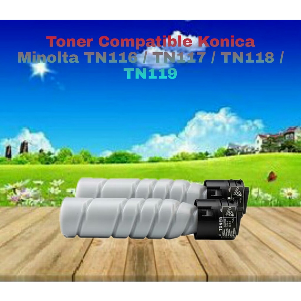 Toner TN116 Konica Minolta Bizhub 164 184 225 TN117 TN118 compatible