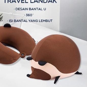 Bantal Leher Travel Anti Pegal Lembut untuk Dewasa Multifungsi SAMONO Berkualitas Murah Samono SNP00