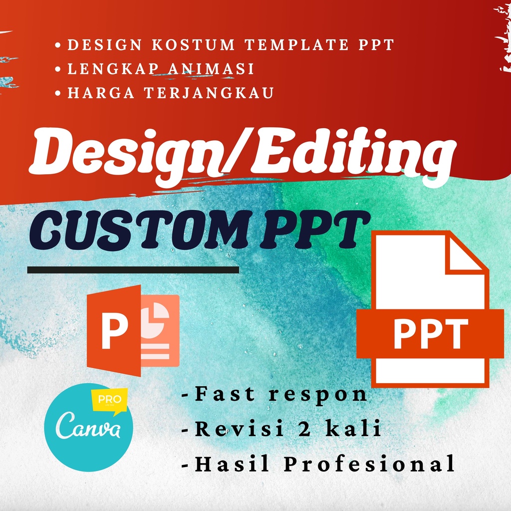 PPT || Joki PPT Custom Design Suka-suka