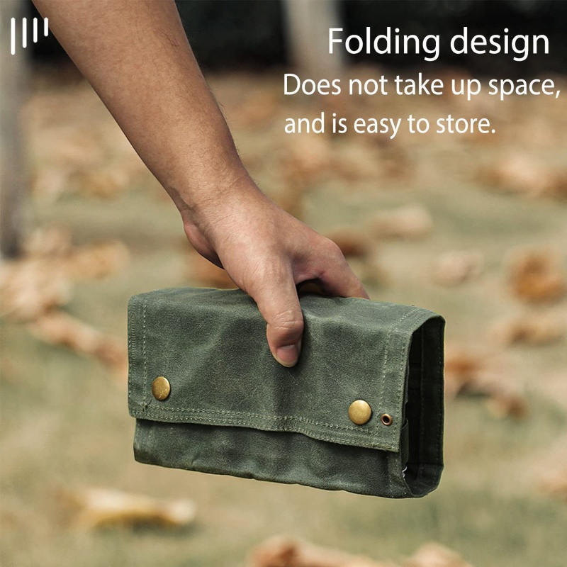 Gro Tas Penyimpanan Bumbu Kanvas Organizer Dengan 9toples Bumbu Set Wadah Bumbu Untuk Camping Outdoor BBQ Piknik