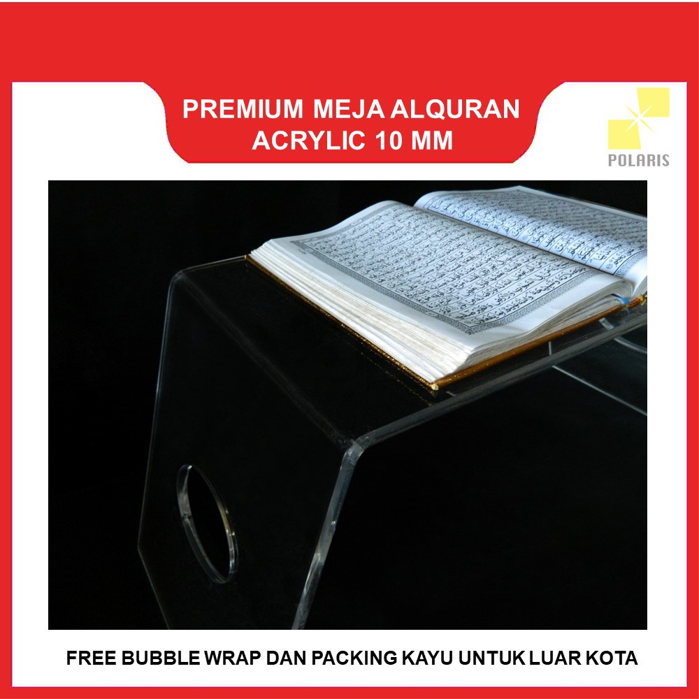 MEJA ALQURAN AKRILIK / MEJA BACA ALQURAN / MEJA MENGAJI ACRYLIC GRAB/GOSEND ONLY