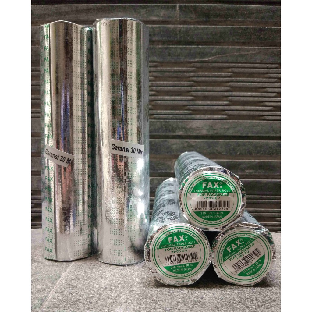 

Kertas Fax Ukuran 210 x 30 meter