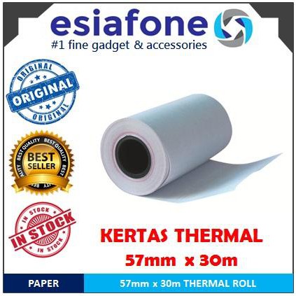 

ESIATEC Branded Thermal Paper Roll 57mm x 30m Kertas Printer POS Original