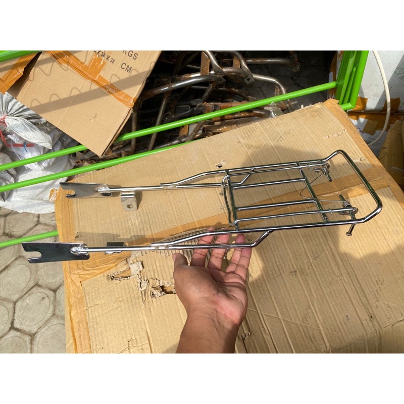 begel behel belakang honda c70 rak bagasi jepitan jepret belakang c70 pispot