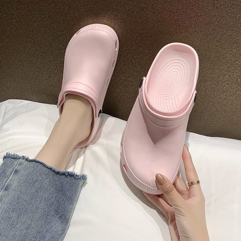 Sandal Baim Wanita Slop Terbaru Ringan Empuk Sendal Medis Wanita Slip On Sandal Kodok Anti Slip Rumahan Bahan  Eva