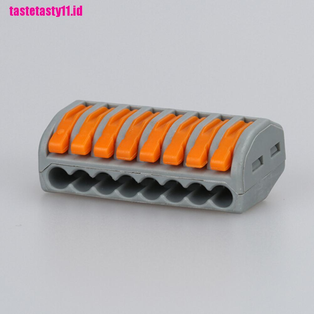 【TTID】10PCS 8 Pin Universal Compact Wire Wiring Connector Conductor Terminal Bl