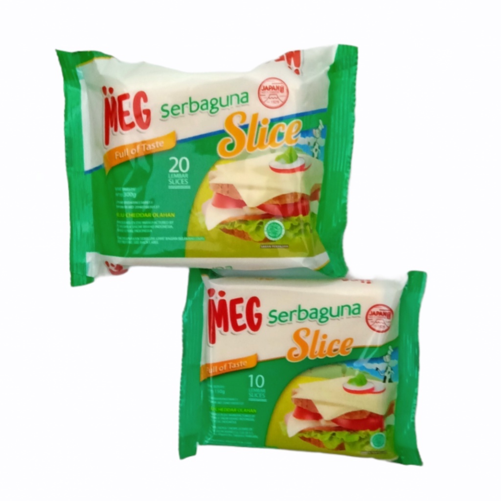 MEG CHEESE Keju Serbaguna Slice 10 &amp; 20 Halal | Keju lembaran