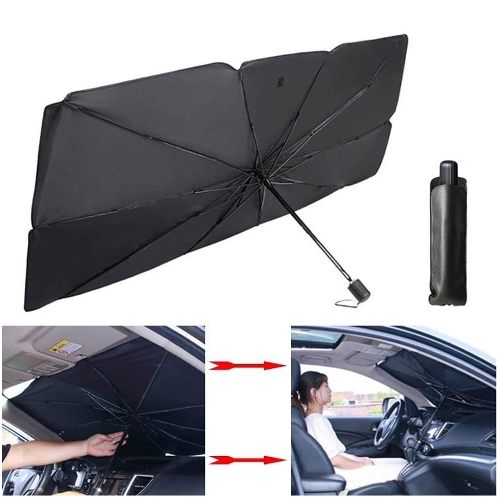 PAYUNG SUN SHIELD SHUN SHADE PELINDUNG PANAS DEPAN KACA MOBIL ANTI UV