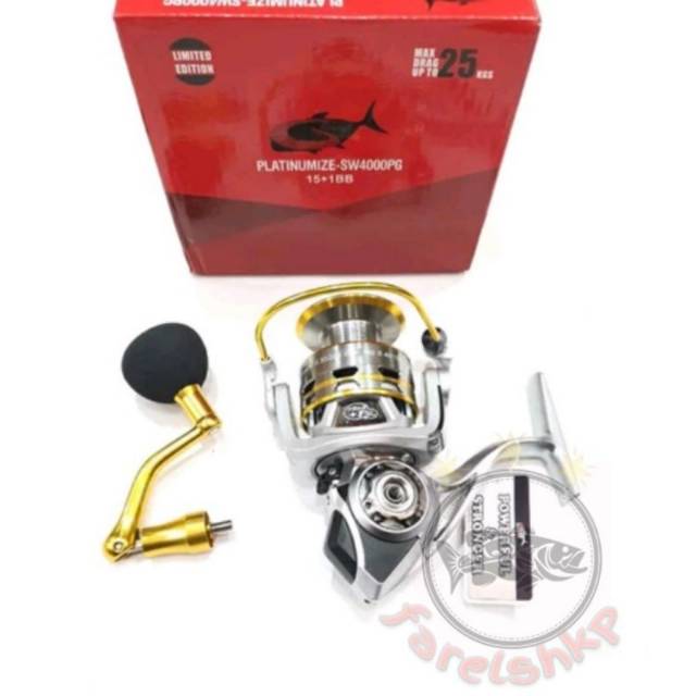 reel GTech platinum 4000 5000 PG metal body power handle