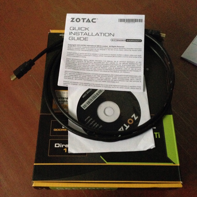 Vga zotac gtx 750ti 2gb 128bit