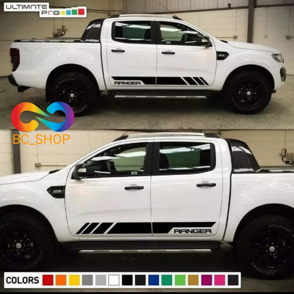 STRIPE STICKER FORD RANGER BODY SAMPING MOBIL