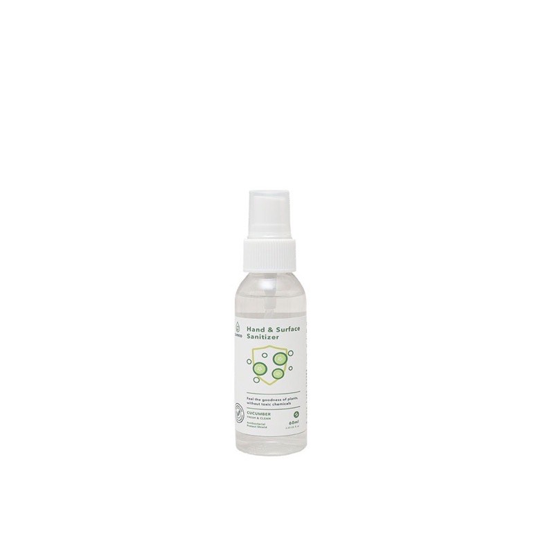 Pureco Hand and Surface Sanitizer 60ml - Traveling Size - Food Grade - Aman untuk Bayi