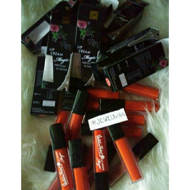 Lip Cream Magic 100% Original liptint VR awet Orange matte Violetine ruty violentine ruby