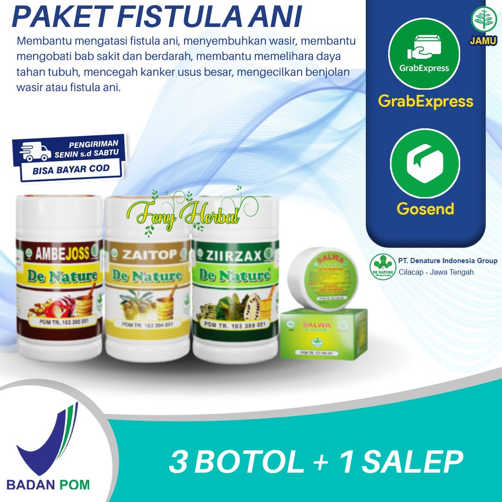 Jamu Tradisional Obat Fistula Ani Fisura Ani Abses Perianal - Ubat Fistula Dubur Herbal BPOM Asli De