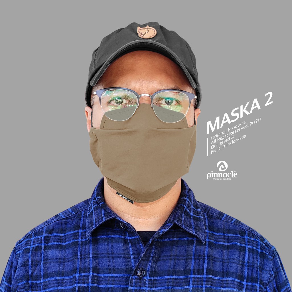 Pinnacle MASKA 2 Khaki - Masker Non Medis