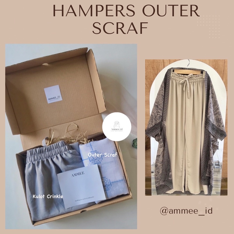 HAMPERS OUTER SCRAF / KADO ULTAH / OUTER SCRAF / OUTER SCRAF MOTIF