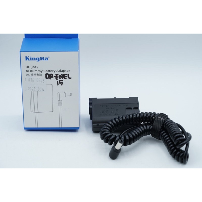 Kingma Nikon EN-EL15 Dummy Battery DC Coupler - SKU 1.016.0223 - DR-ENEL15