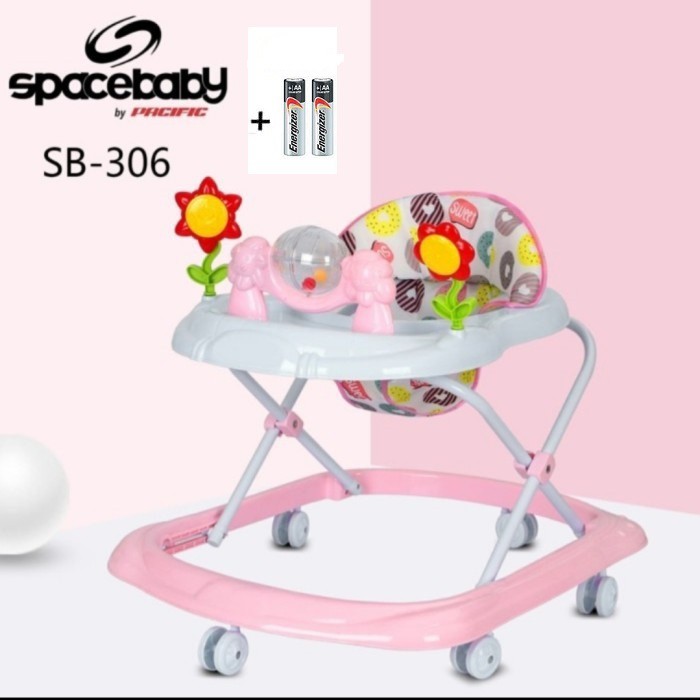 SPACE BABY Baby Walker SB 306 Roller &amp; Sunflower Toys SPACEBABY [ * FREE PACKING DUS ALAS ]