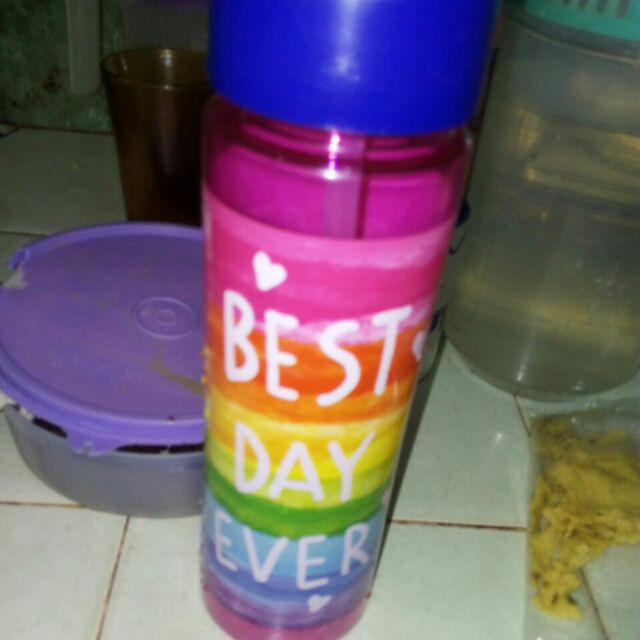Botol Minum Full Colour / Botol Minum Kekinian Unik ! Botol Minum Sedotan, Botol Minum Anak Lucu