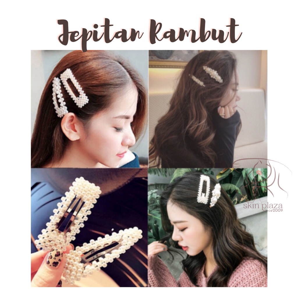 Jepit Jepitan Rambut Mutiara Korea Hair Clip Mutiara Pearl Korea