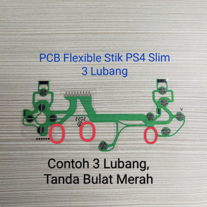 Pcb Flexible Stik Ps4 Pro Slim Light Bar 3 Lubang Pcb Stik Ps4