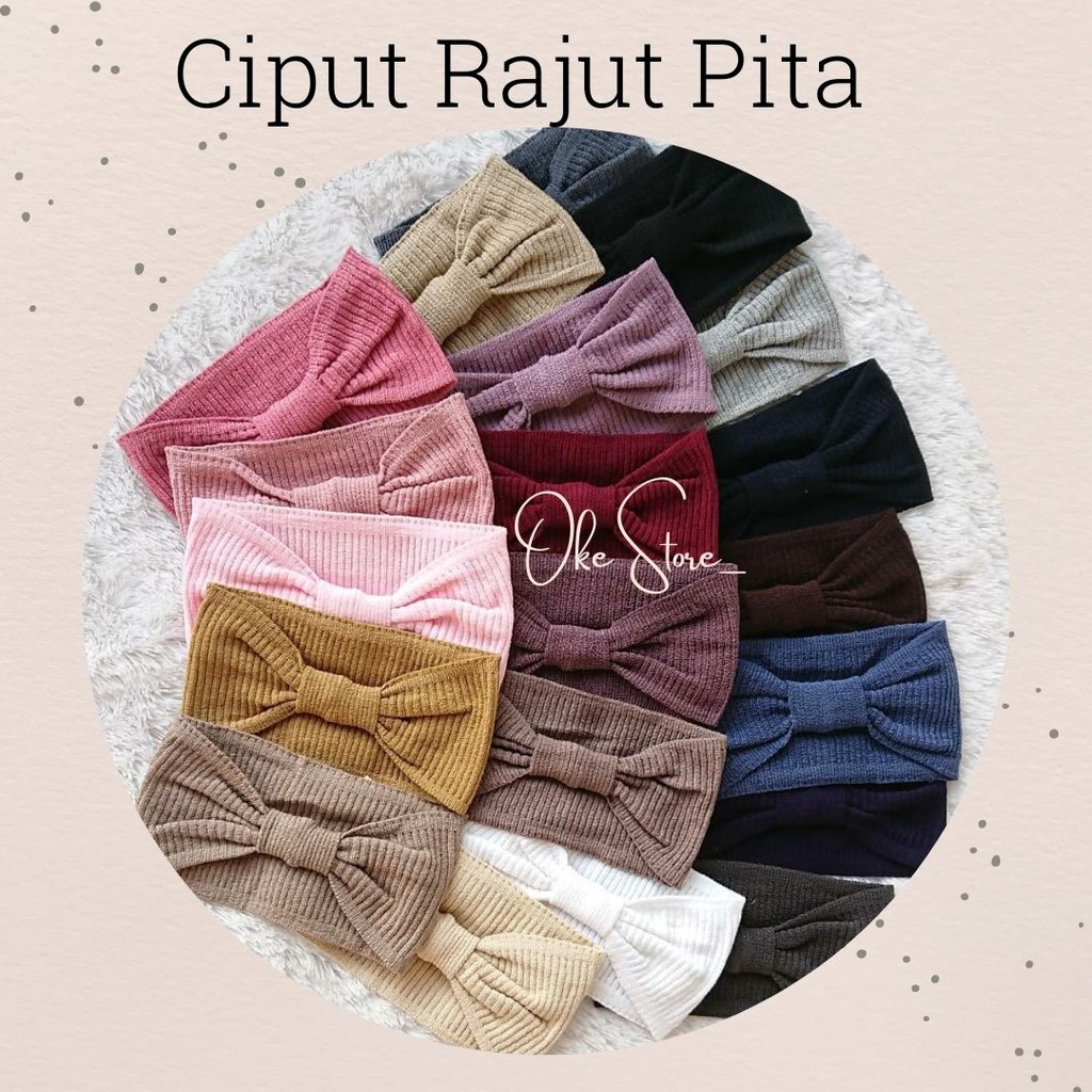 CIPUT PITA / BANDANA RAJUT PITA / BANDO PITA / INNER HIJAB PITA / INNER RAJUT PITA / DALAMAN JILBAB