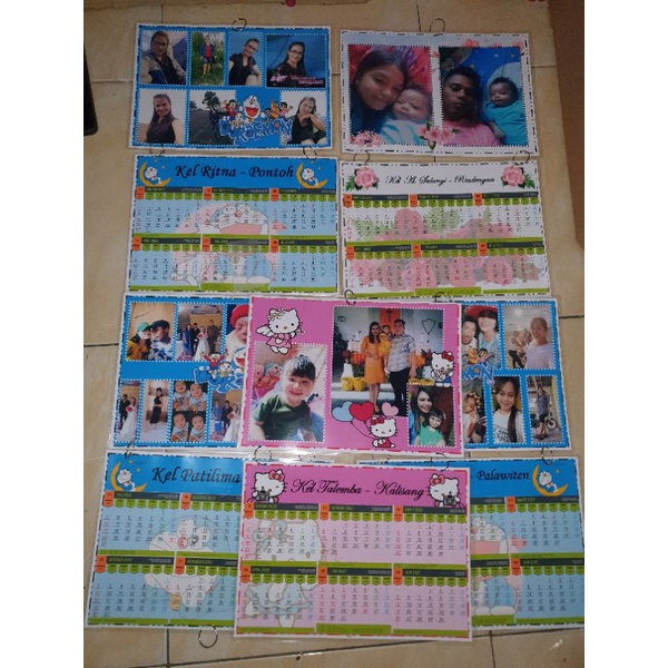 2022 cetak KALENDER FOTO DILAMINATING, karakter bebas sesuai permintaan pembeli