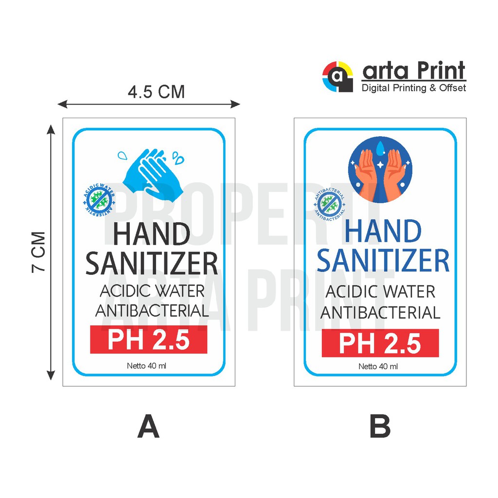 

STICKER LABEL HAND SANITIZER /ANTISEPTIK / DISENFEKTAN