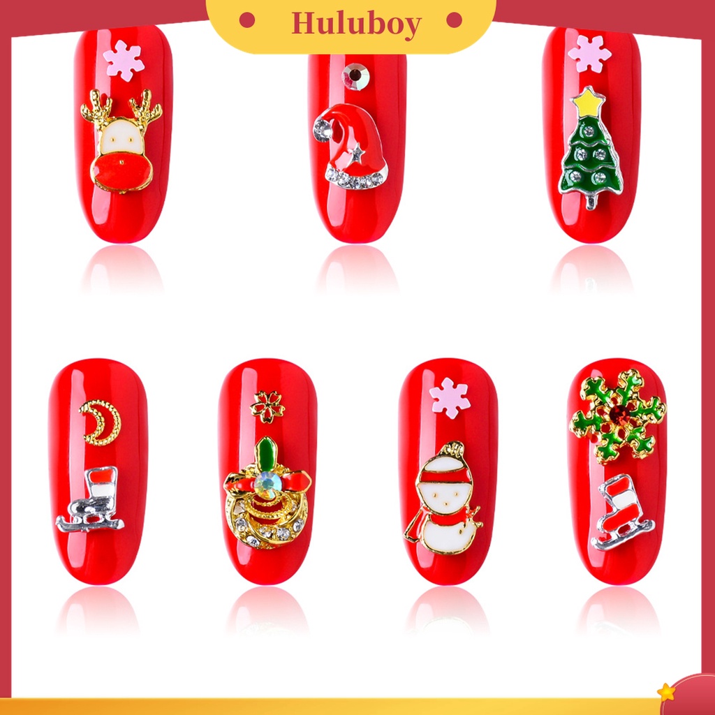 Huluboy Huluboy♡ Serpihan Tema Natal 3D Untuk Dekorasi Nail Art