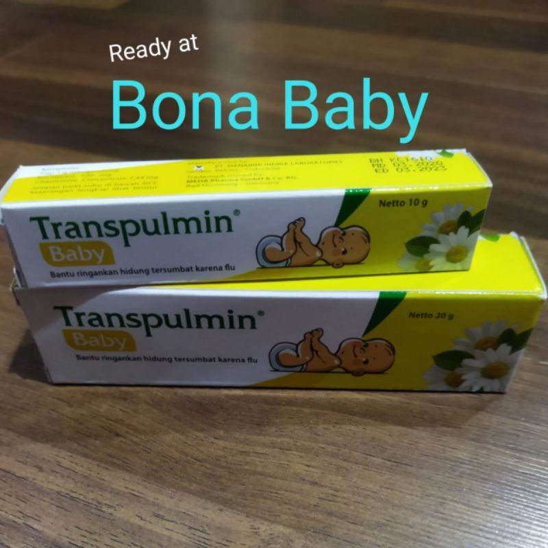 [Bonababy] transpulmin baby / transpulmin baby 20g / balsem bayi / balsem baby transpulmin