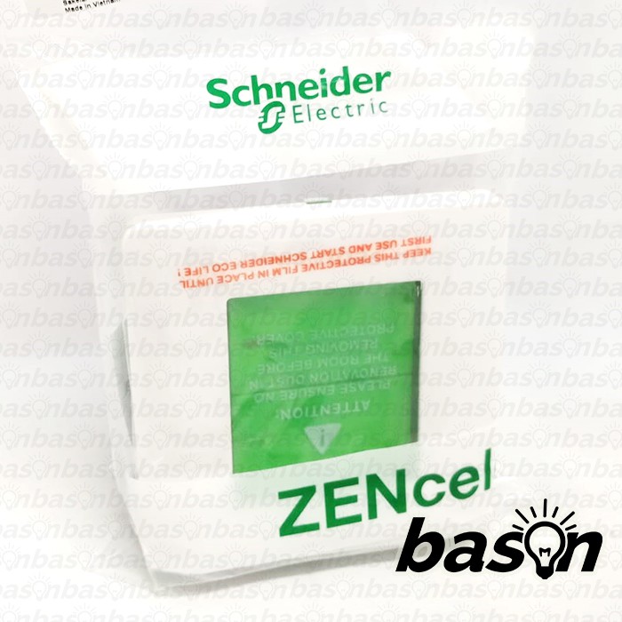 SCHNEIDER ZENcelo 2 Gang 1 Way - Saklar 2 Tombol 1 Arah - Full Flat Switch - Saklar Datar