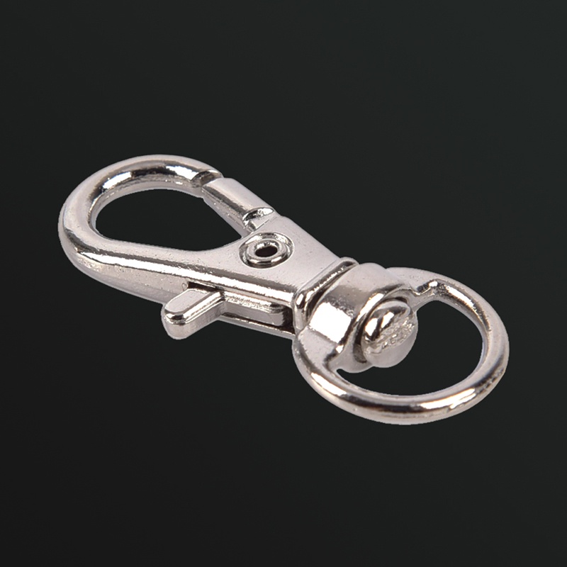 {LUCKID}10pcs Mini Aluminum Alloy Keychain Making Snap Spring Clip Hook Carabiner Buckle