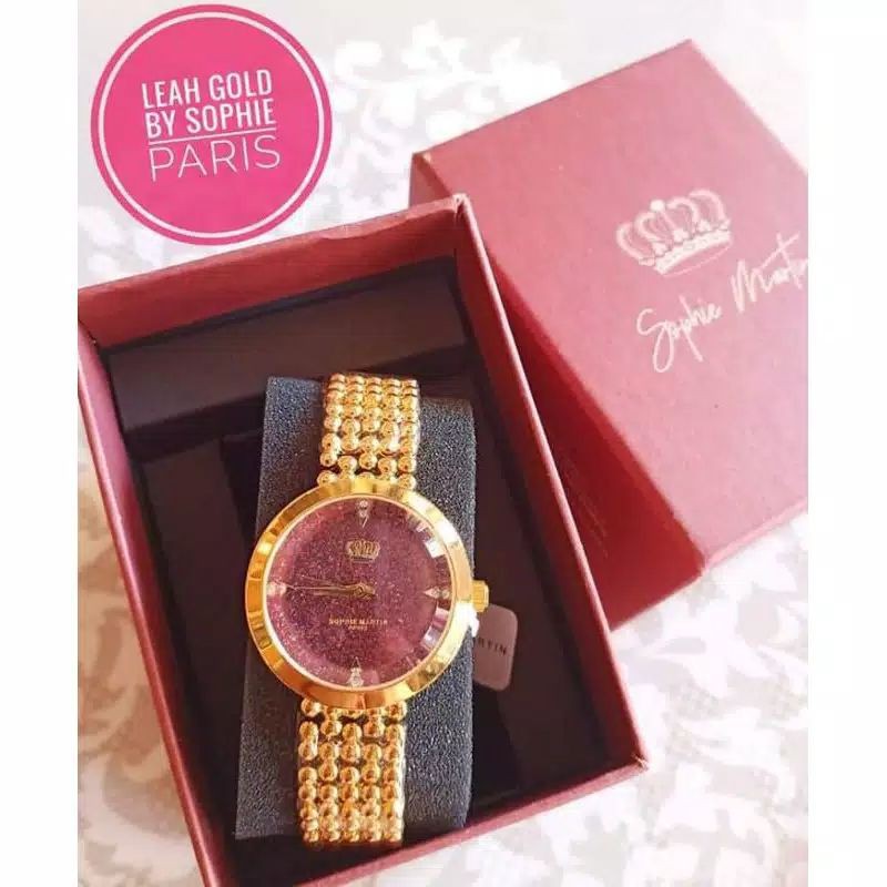 Jam Tangan Wanita Mewah Sophie Paris Sophie Martin Sophie Paris Terbaru Promo Jam Leah Gold SAS
