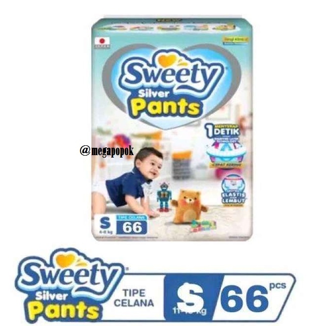 Sweety Silver Pants S66/M60/L54/XL42/XXL32/megapopok